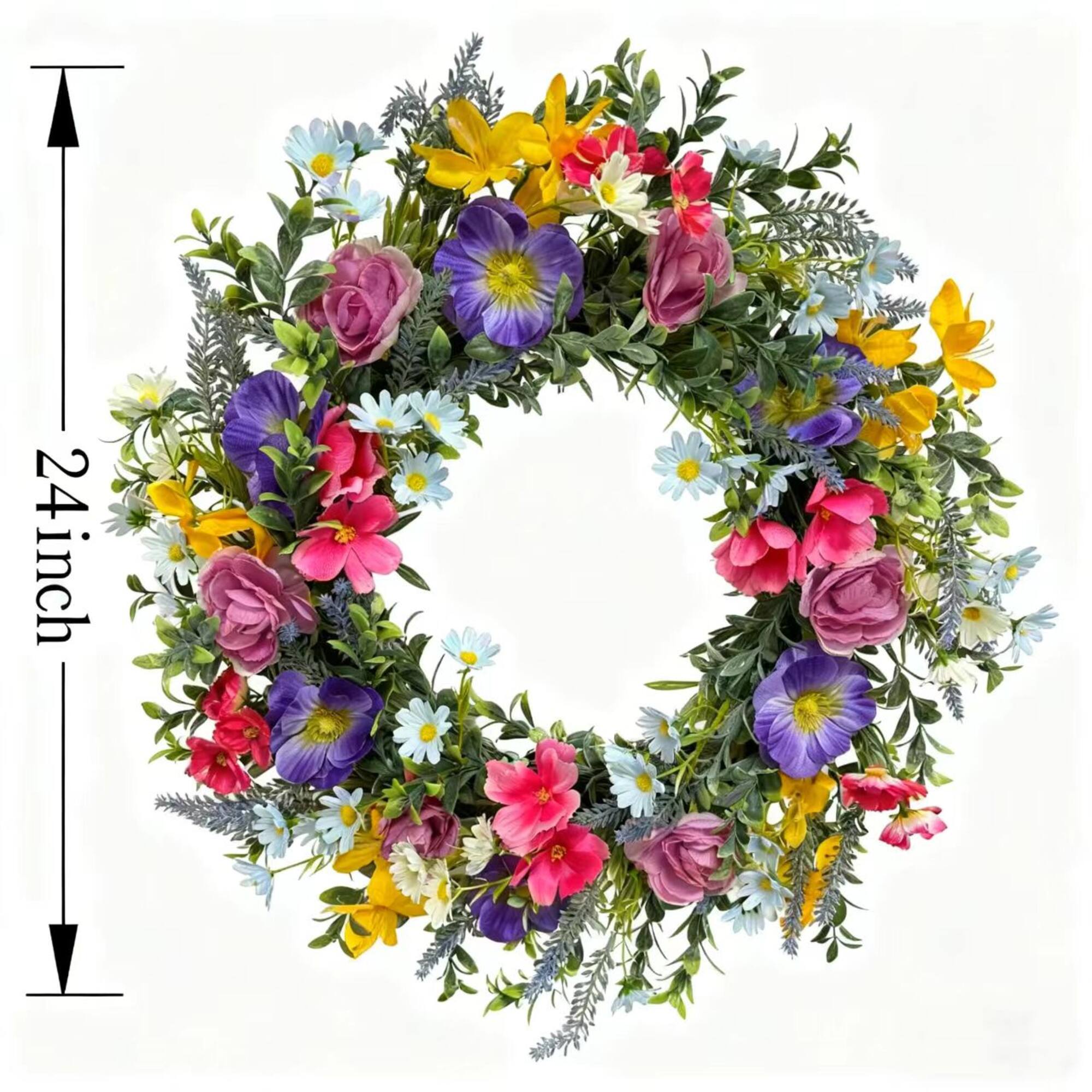 24" Wildflower Mix Wreath by Ashland®